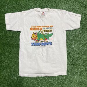 Louisiana Yard Dog Gator T‑Shirt Kids 10‑12 Y2K Fruit of the Loom Graphic Tee